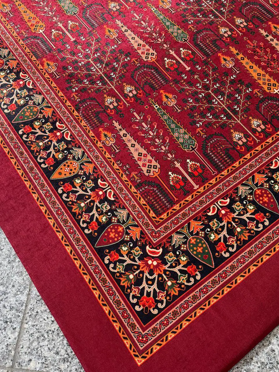 روفرشی کشدار کد B2648 - زمینه لاکی - 1