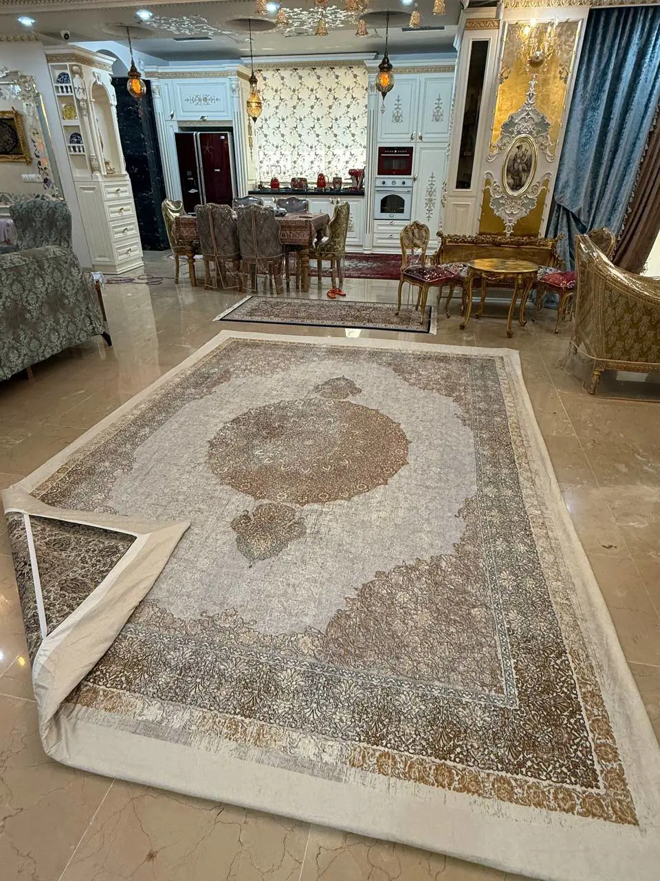 روفرشی کشدار کد B2572 - زمینه فیلی - 1