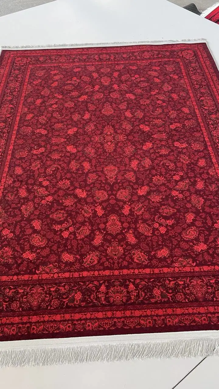 فرشینه ترمزدار و ریشه دار رنگ لاکی کد A787 - 1