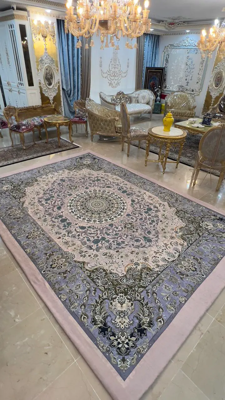 روفرشی کشدار کد B2168 - زمینه دودی و مشکی - 1