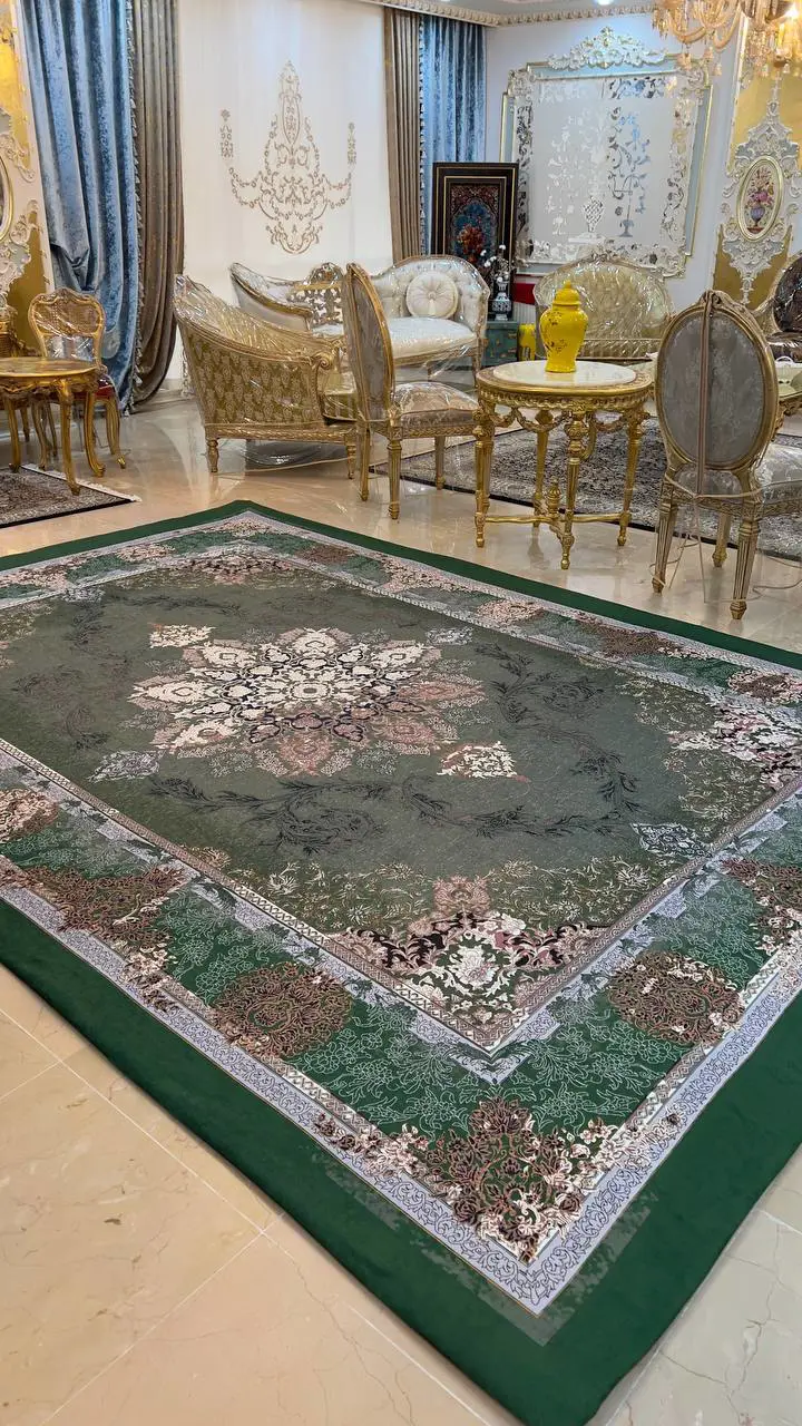 روفرشی کشدار کد B2170 - زمینه سبز - 1