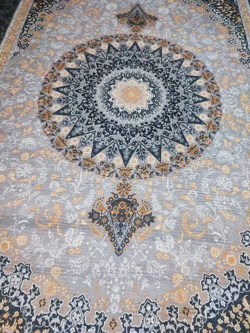قالیچه نمدی 6 متری ستاره‌ای (270×180) کد 044 شکوهِ ایرانی، با پشتی ضدآب - 1