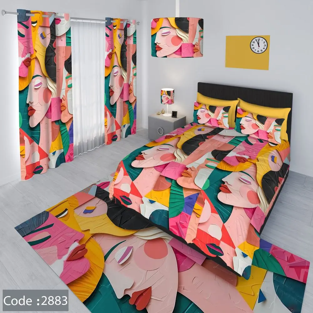ست روتختی طرح چهره مدرن 2883 - 1